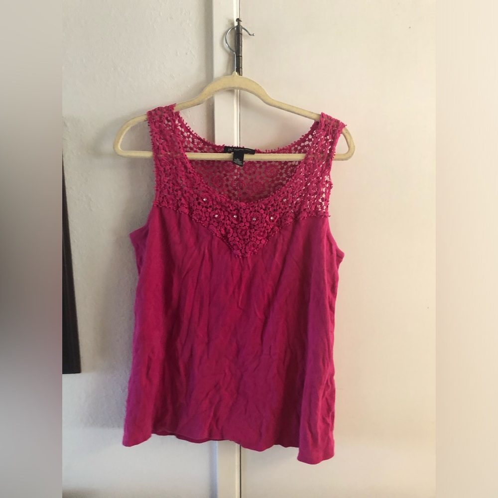 Pink Lace Sleeveless Top - 958 $30 or $25 w/offer